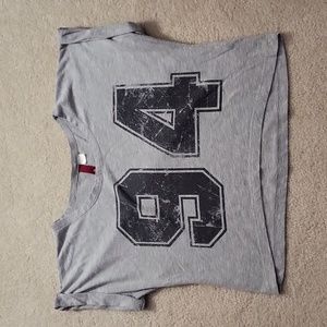 ⚡️Last Chance⚡️Cropped Grey Tee